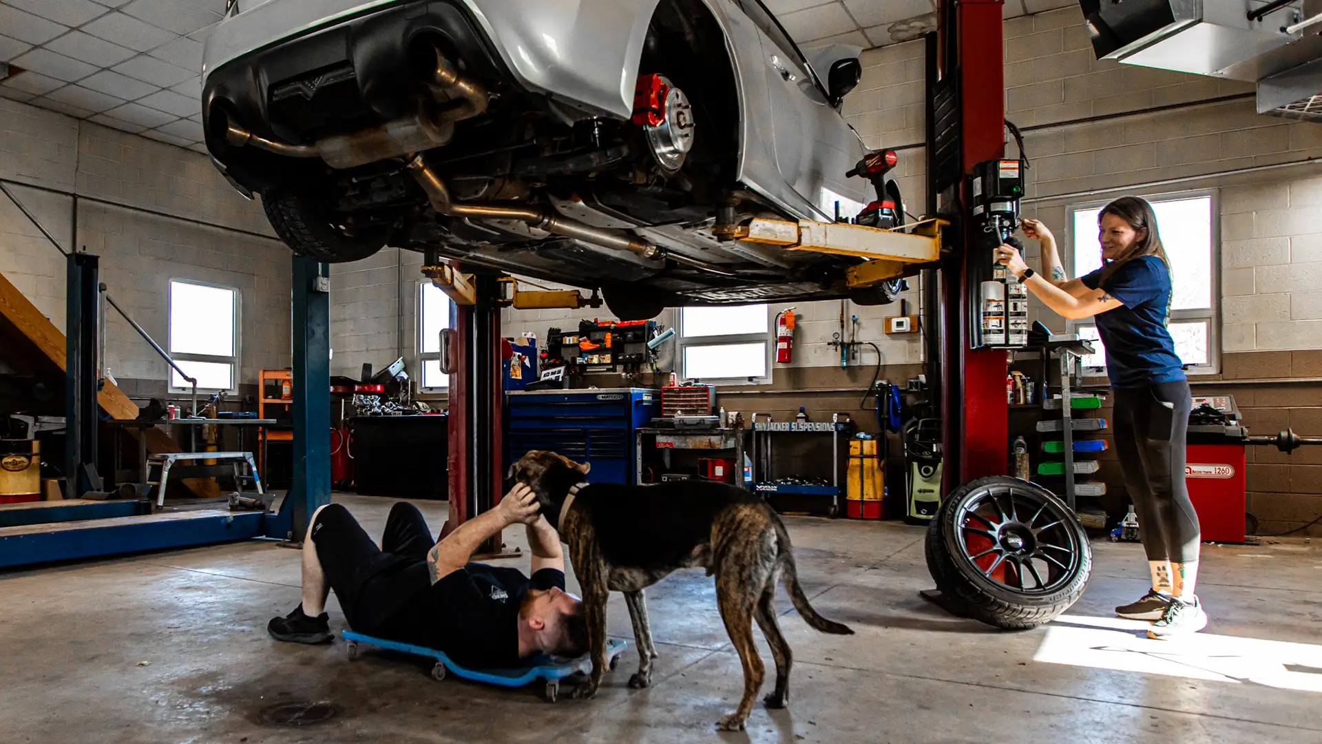 Dimond-Family-Working-on-Car